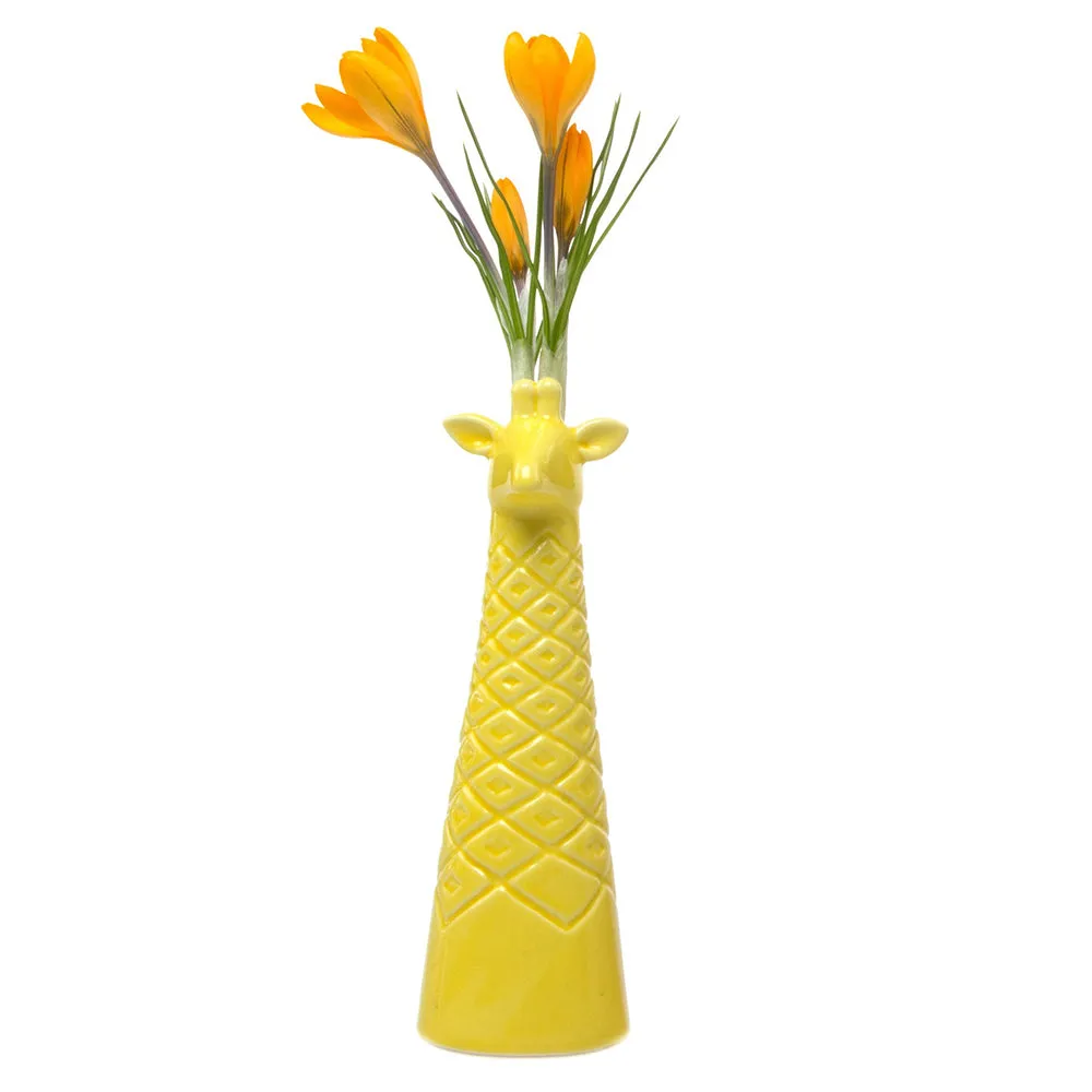 Giraffe Ceramic Flower Vase