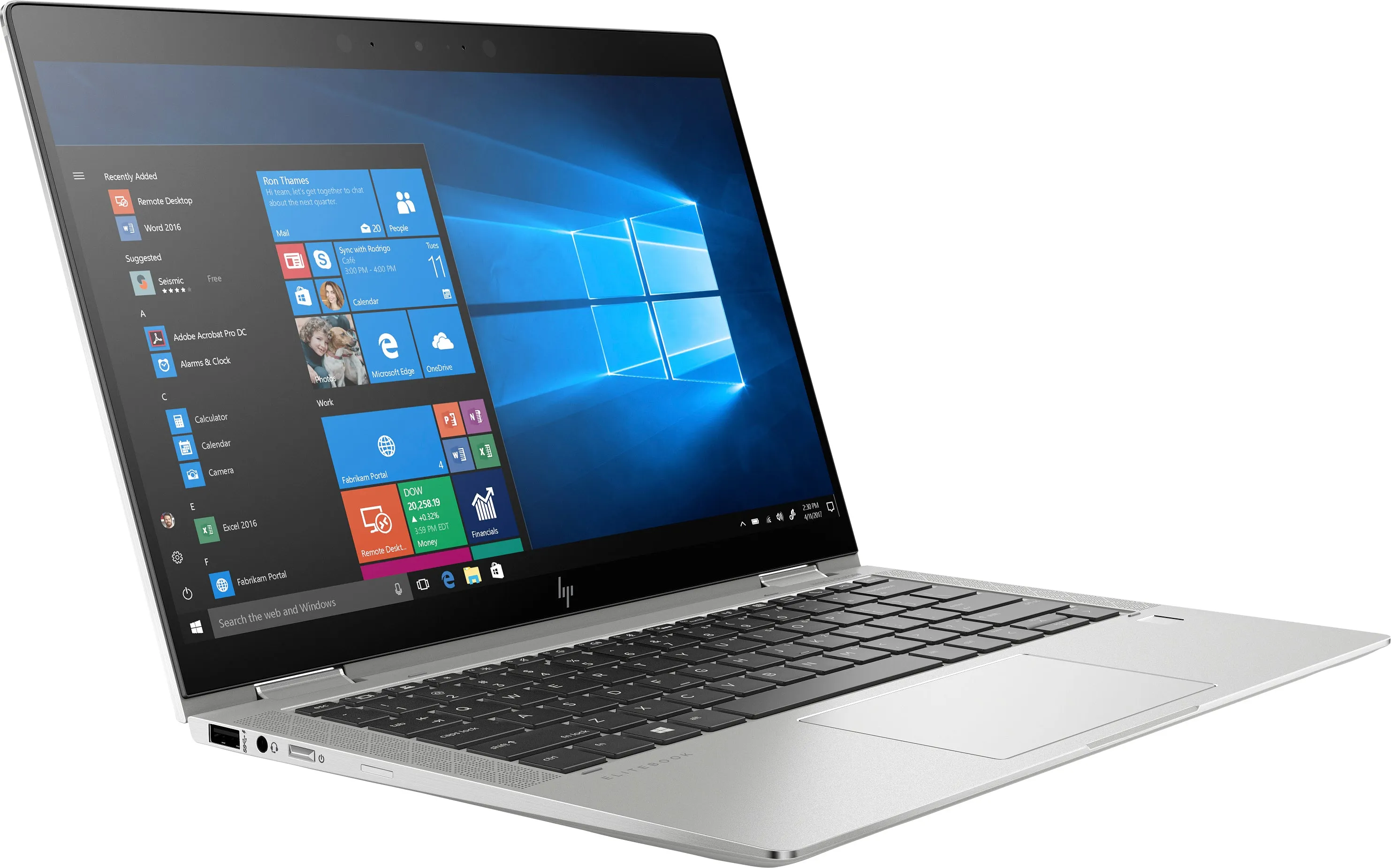 HP EliteBook X360 1030-G4 13.3" FHD (Touch) Convertible Notebook, Intel i5-8265U, 1.60GHz, 8GB RAM, 32GB Optane Memory, 128GB SSD, Win 10 Pro 8MT63UT#ABA