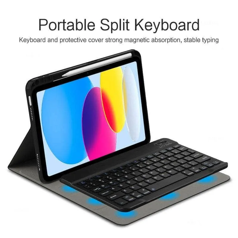 iPad 10 Wireless Bluetooth Keyboard Protective Case