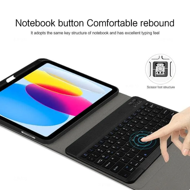 iPad 10 Wireless Bluetooth Keyboard Protective Case