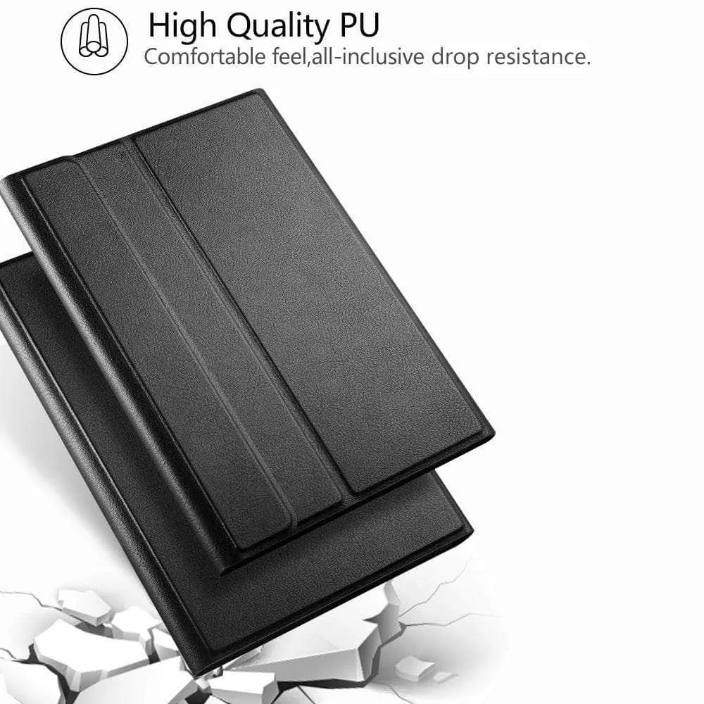 iPad 10.2 2019/2020 (iPad 7/8) PU Leather Keyboard Case Wireless Bluetooth Pencil Holder