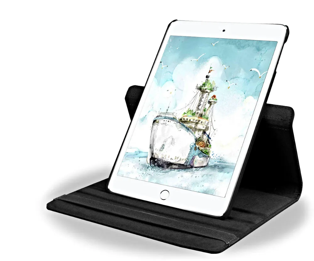 iPad Air 2 Case 360 Degree Stand With Auto Wake Up/Sleep