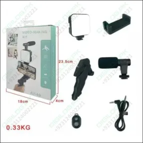 Kd-49/20 Vlog Kit Vlogging Kit Video Making Kit With Microphone