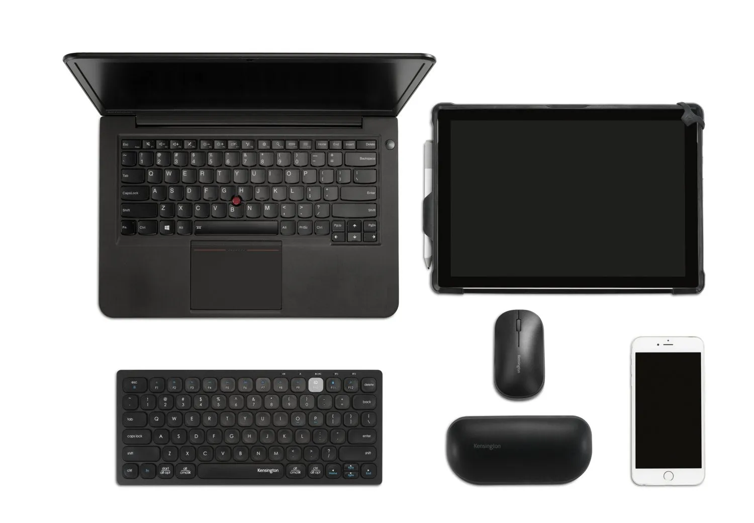 Kensington Multi-Device Dual Wireless Compact Keyboard Black, Up To 3 Devices