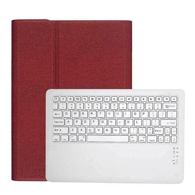 Keyboard Case Protect Shell iPad Pro 12.9 2020 Flip Folio Stand With Pen Holder