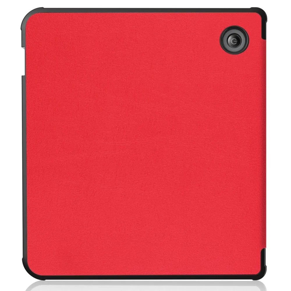 Kobo Libra 2 cool origami stand PU leather flip case - Red