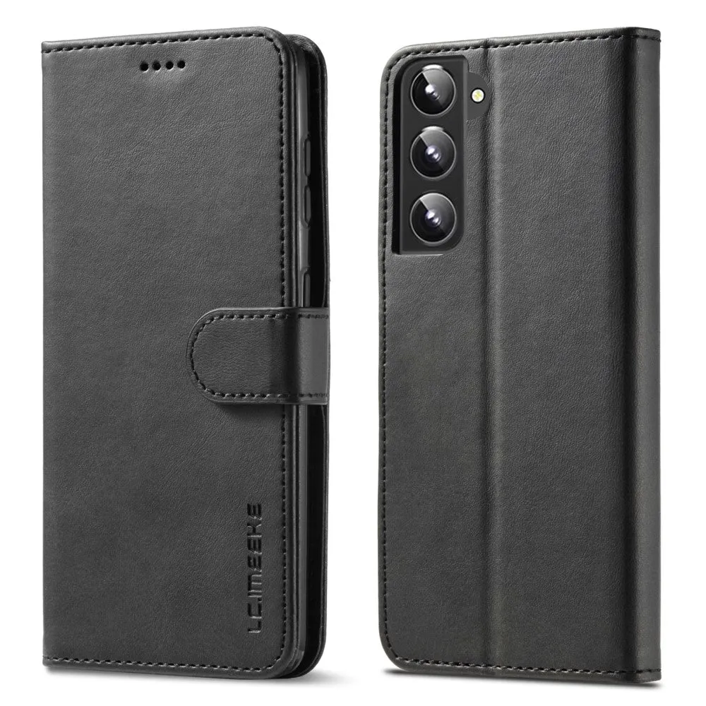 LC.IMEEKE Samsung Galaxy S22 Plus Flip Case - Black