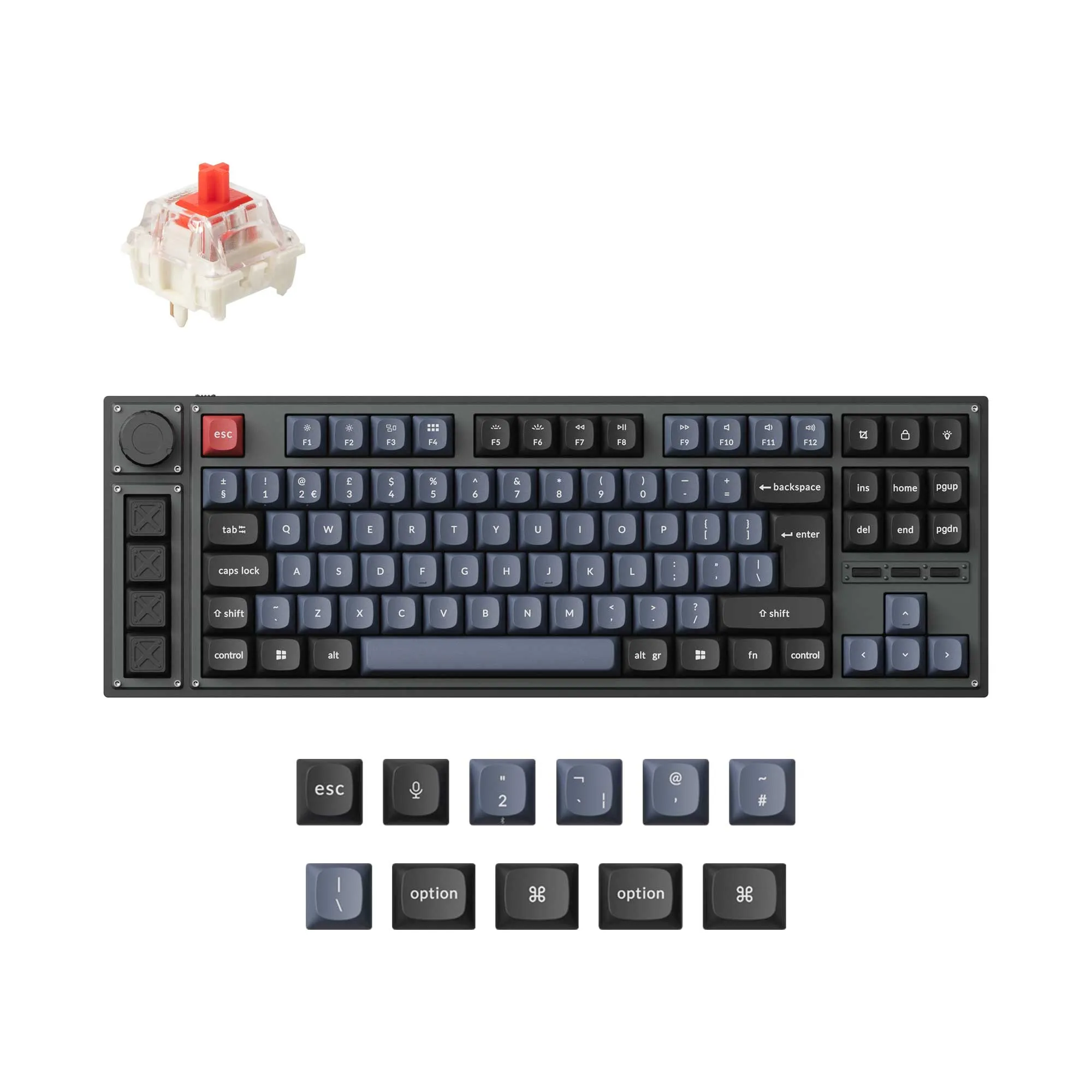 Lemokey L3 QMK/VIA Wireless Custom Mechanical Keyboard ISO Layout Collection