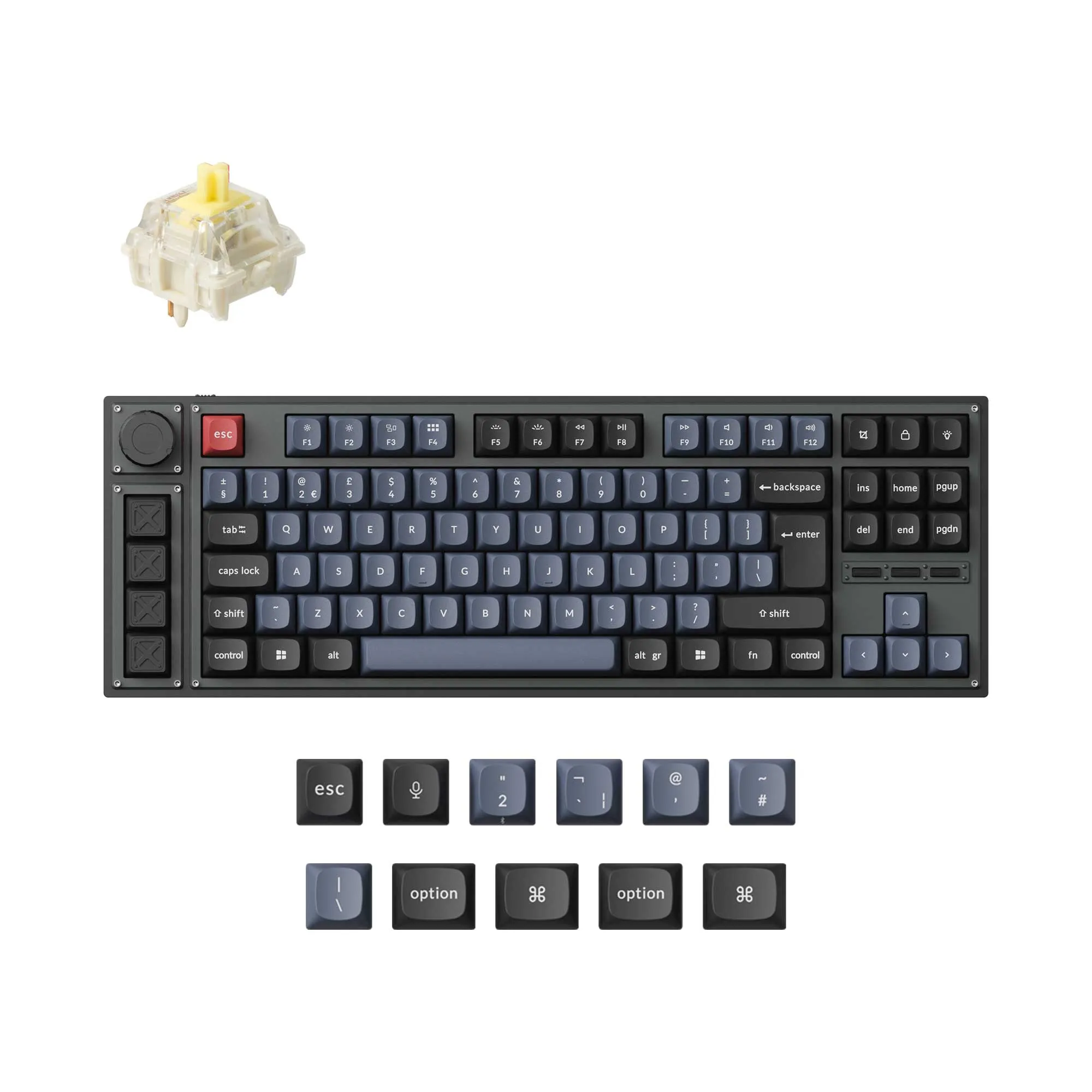 Lemokey L3 QMK/VIA Wireless Custom Mechanical Keyboard ISO Layout Collection