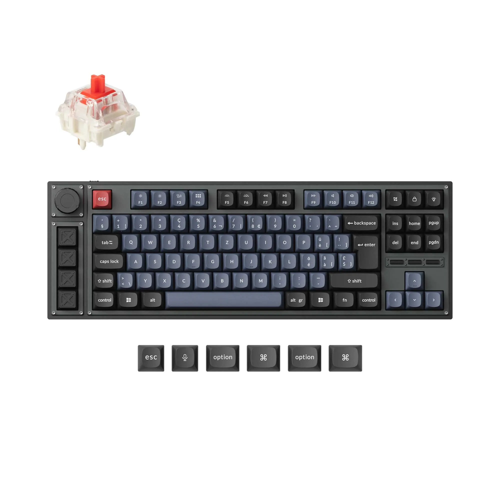 Lemokey L3 QMK/VIA Wireless Custom Mechanical Keyboard ISO Layout Collection