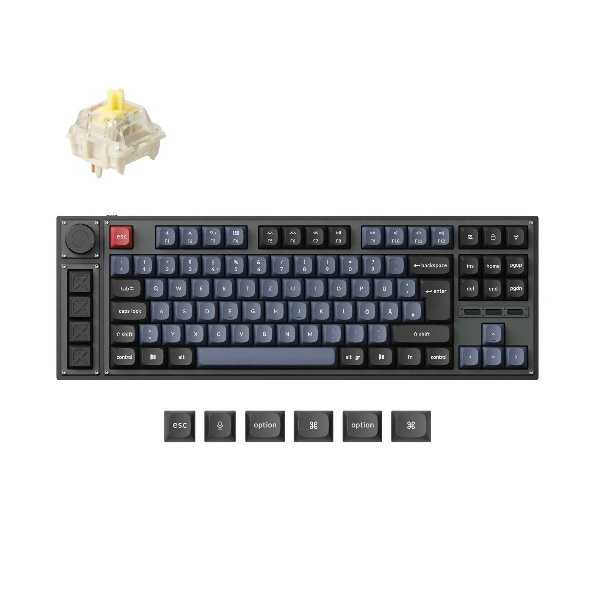 Lemokey L3 QMK/VIA Wireless Custom Mechanical Keyboard ISO Layout Collection