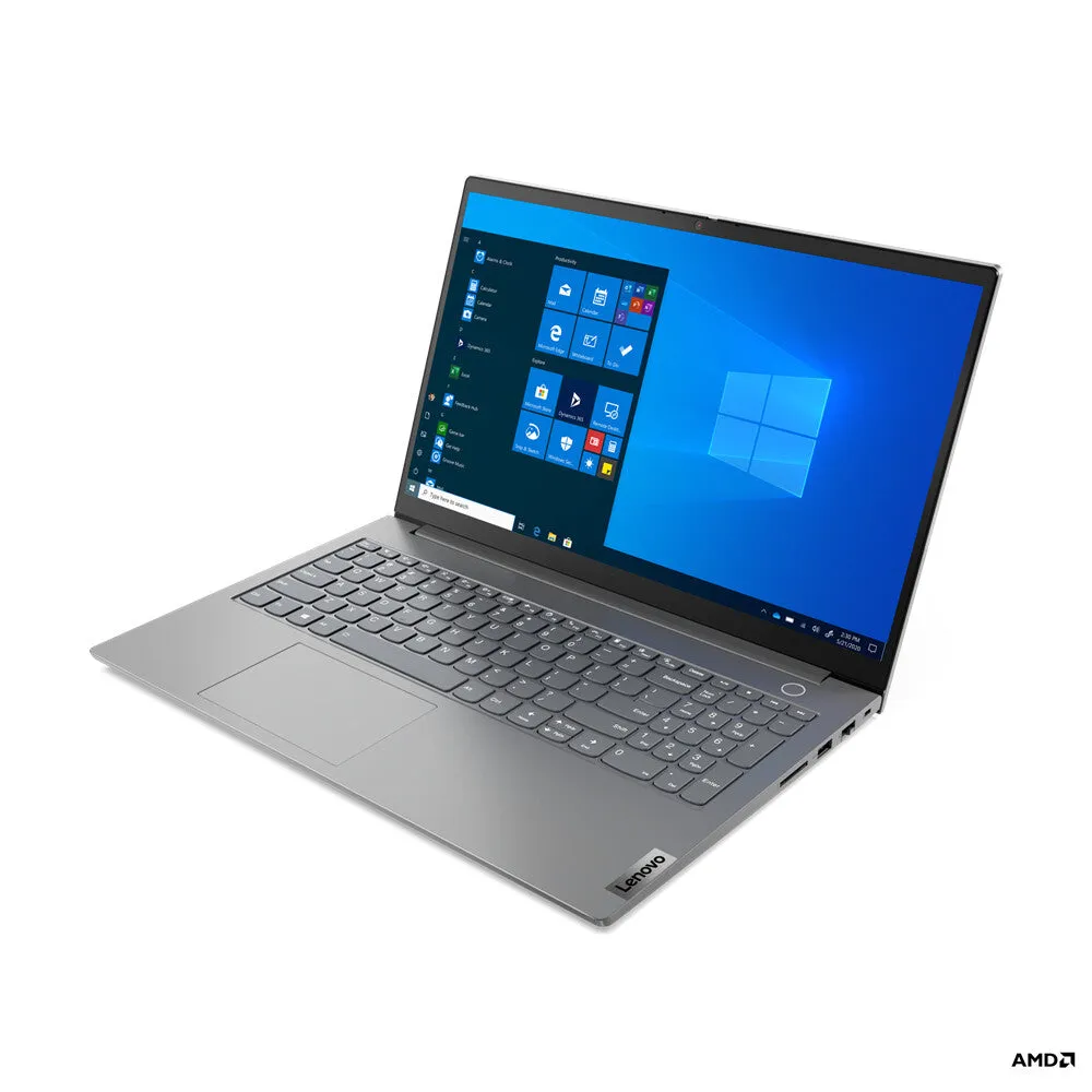 Lenovo ThinkBook 15 AMD Ryzen™ 5 5500U Laptop 39.6 cm (15.6") Full HD 8 GB DDR4-SDRAM 256 GB SSD Wi-Fi 6 (802.11ax) Windows 10 Pro Grey