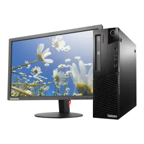 Lenovo ThinkCentre M93P (SFF) Desktop & Lenovo 22-inch Monitor (FHD) (COMBO) / Intel Core i5-4570 (4th Gen) Quad Core @ 3.6GHz / 16GB RAM / 512GB SSD / USB Wi-Fi, Keyboard & Mouse / USB 3.0 / VGA / DP / Gigabit Ethernet / Windows 10 Pro, 1 Year Warranty