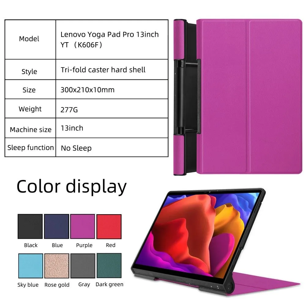 Lenovo Yoga 13 PU leather flip case with kickstand - Purple