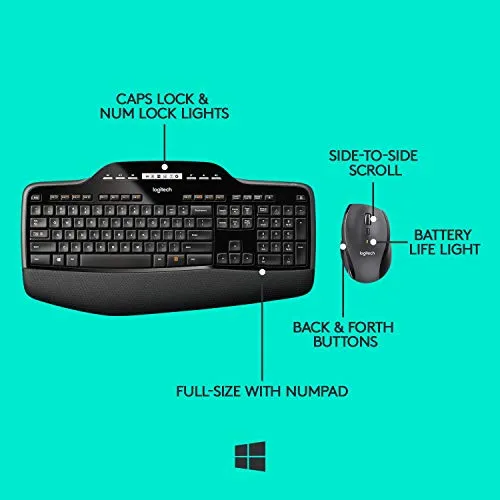 Logitech MK710 Wireless Desktop Mouse and Keyboard Combo