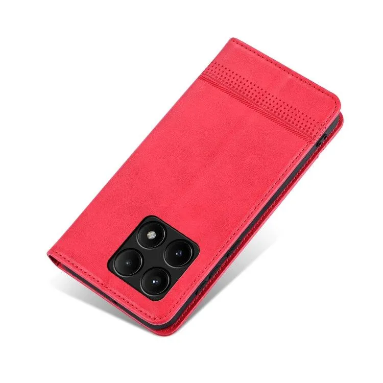 Magnetic Calf Texture Leather Flip Phone Case for Xiaomi Redmi K70E, Series 2