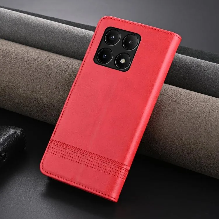 Magnetic Calf Texture Leather Flip Phone Case for Xiaomi Redmi K70E, Series 2