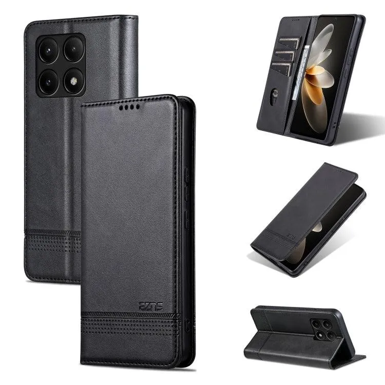 Magnetic Calf Texture Leather Flip Phone Case for Xiaomi Redmi K70E, Series 2