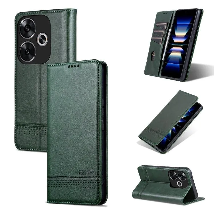 Magnetic Calf Texture Leather Flip Phone Case for Xiaomi Redmi K70E, Series 2