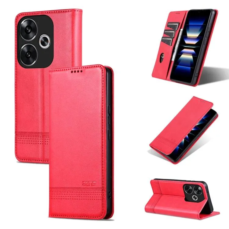 Magnetic Calf Texture Leather Flip Phone Case for Xiaomi Redmi K70E, Series 2