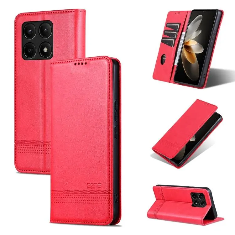 Magnetic Calf Texture Leather Flip Phone Case for Xiaomi Redmi K70E, Series 2