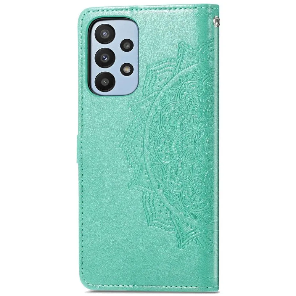 Mandala Samsung Galaxy A23 Flip case - Green