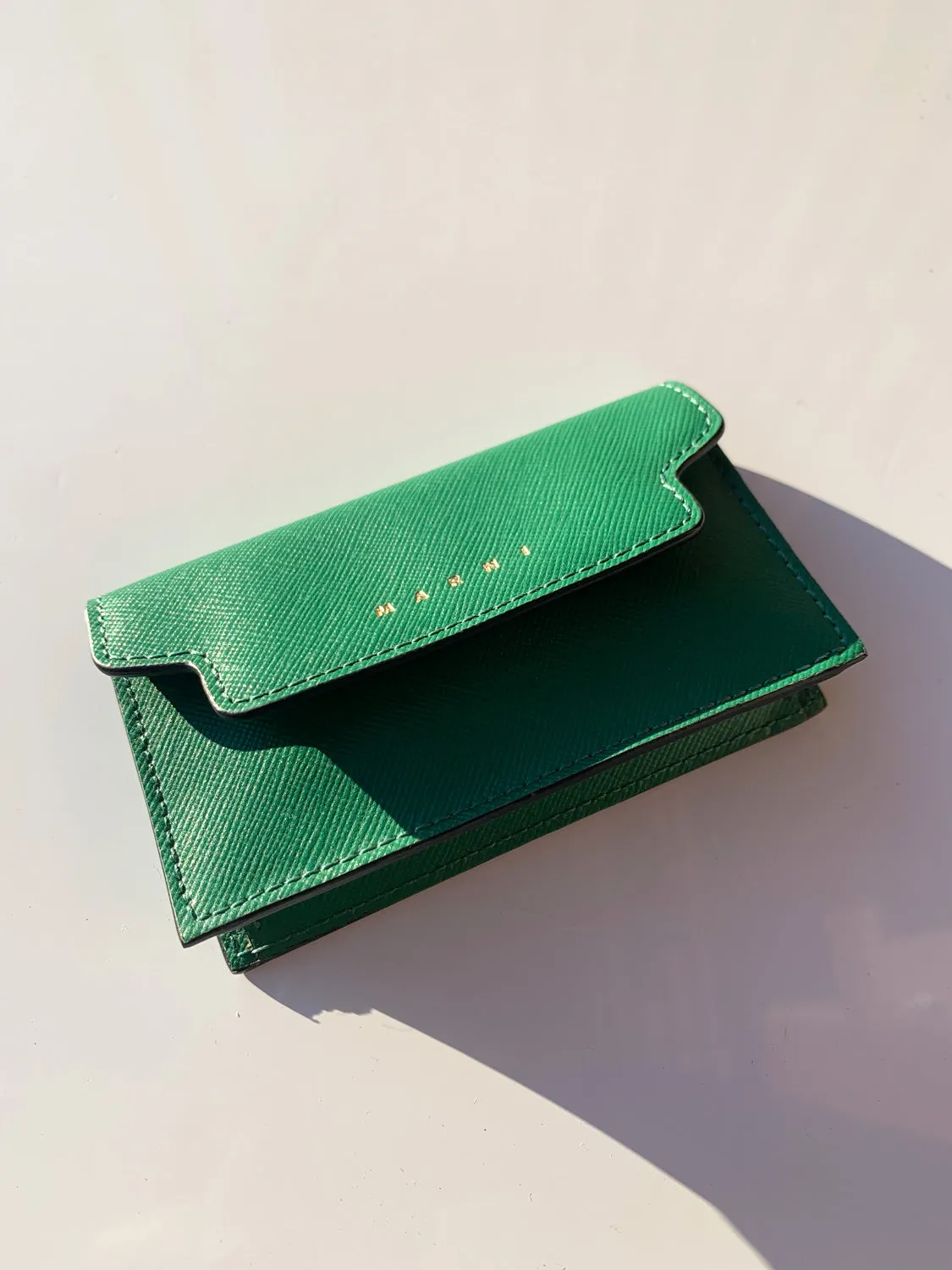 MARNI  PFM0T05U09 SAFFIANO LEATHER CARD CASE