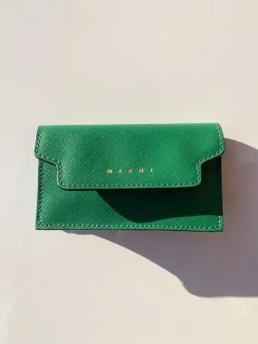 MARNI  PFM0T05U09 SAFFIANO LEATHER CARD CASE