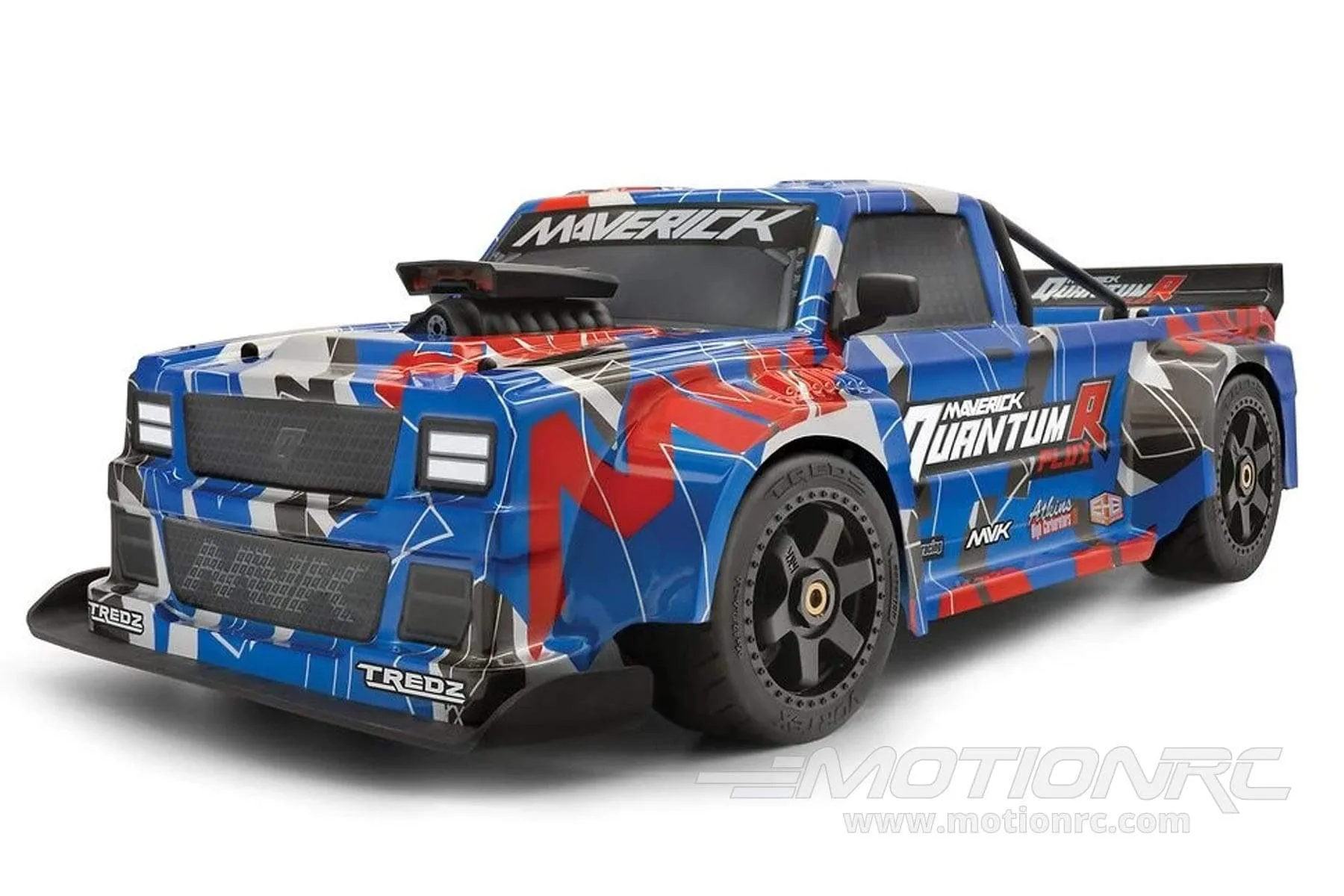 Maverick QuantumR Flux Blue/Red 1/8 Scale 4WD Race Truck - RTR