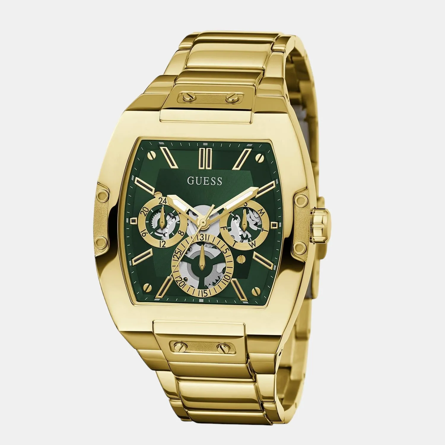 Men Green Stainless Steel Chronograph Watch GW0456G3