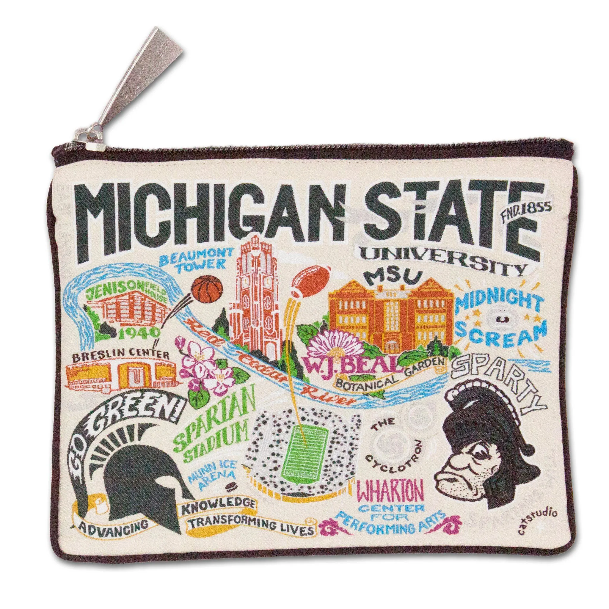 Michigan State University Collegiate Zip Pouch