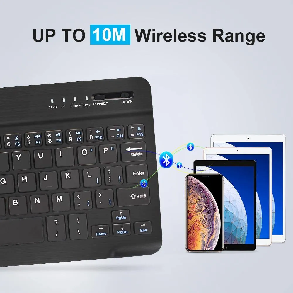 Mini Rechargeable Wireless Bluetooth Keyboard