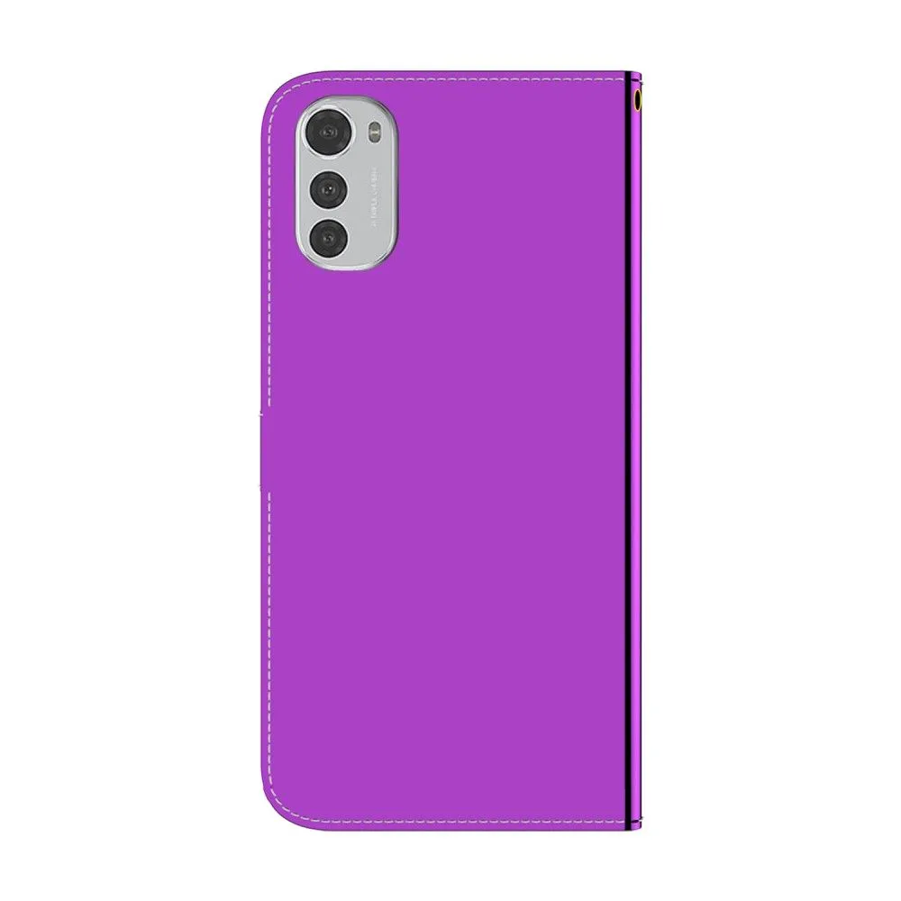 Mirror Motorola Moto E32 flip case - Purple