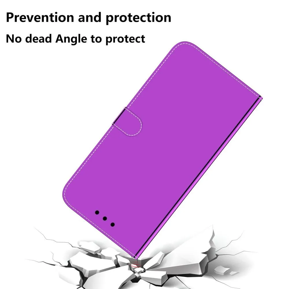 Mirror Motorola Moto G52 flip case - Purple