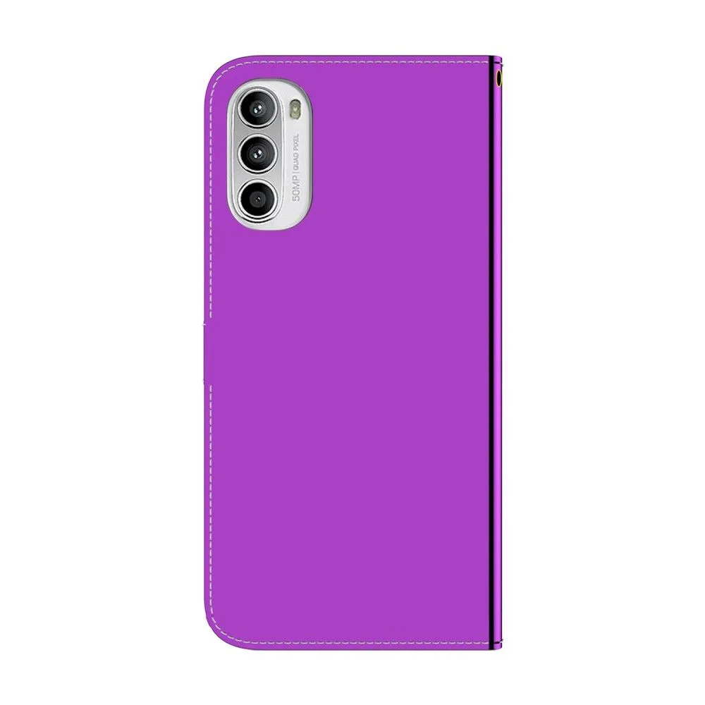 Mirror Motorola Moto G52 flip case - Purple