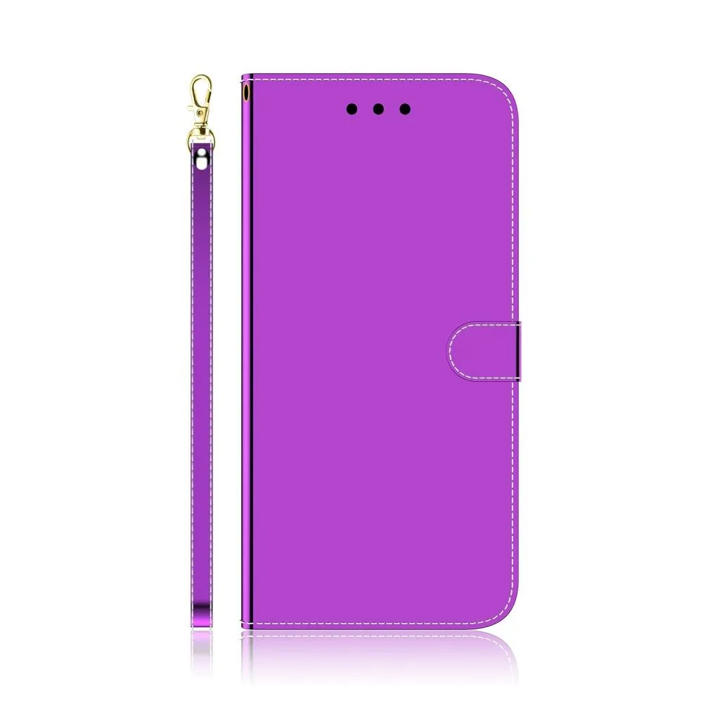 Mirror Motorola Moto G52 flip case - Purple