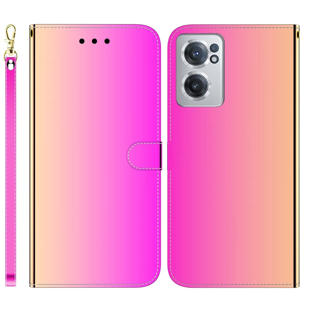 Mirror OnePlus Nord CE 2 5G flip case - Rose