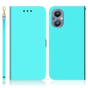 Mirror OnePlus Nord N20 5G flip case - Cyan