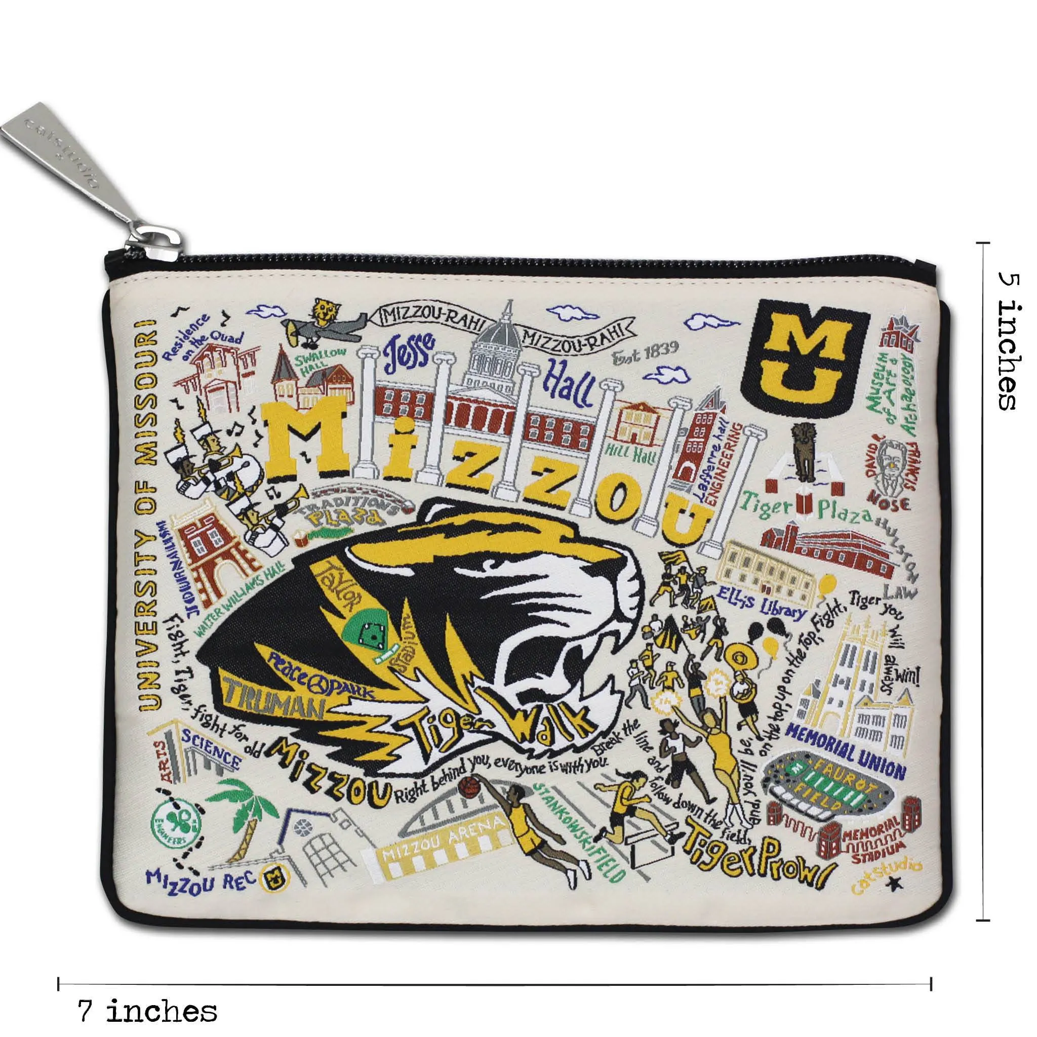 Missouri, University of (Mizzou) Collegiate Zip Pouch