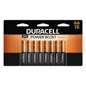 MN1500B16Z Duracell, MN1500 Alkaline Battery, AA, Coppertop, 16PK