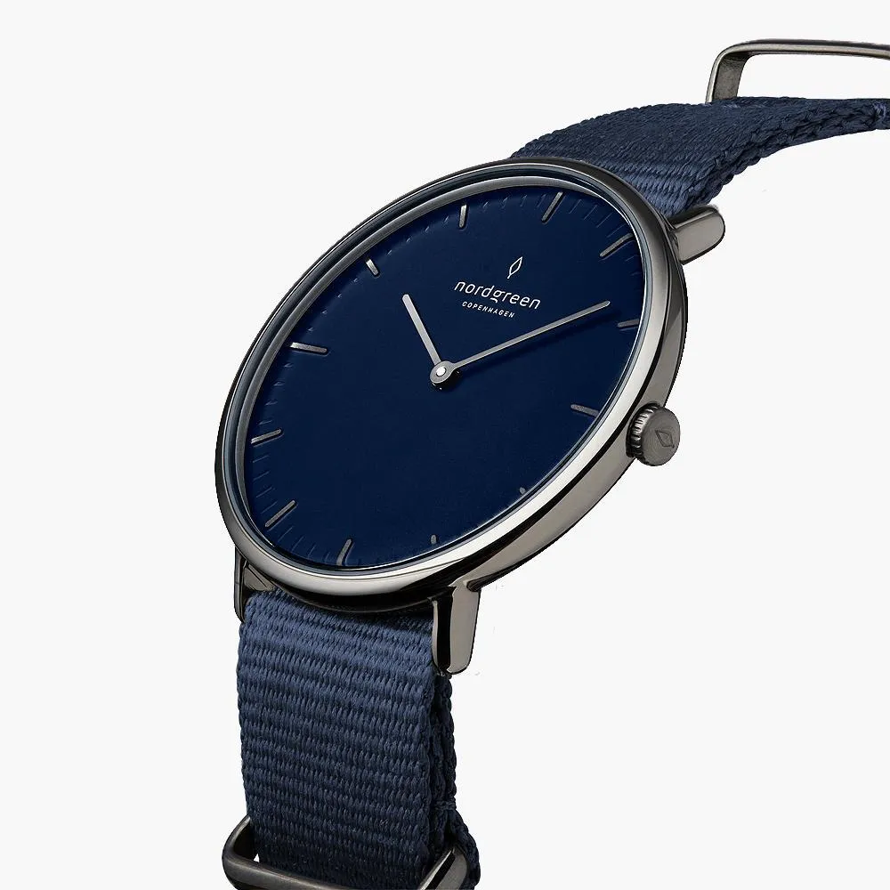 Native | Navy Dial - Navy Blue Nylon