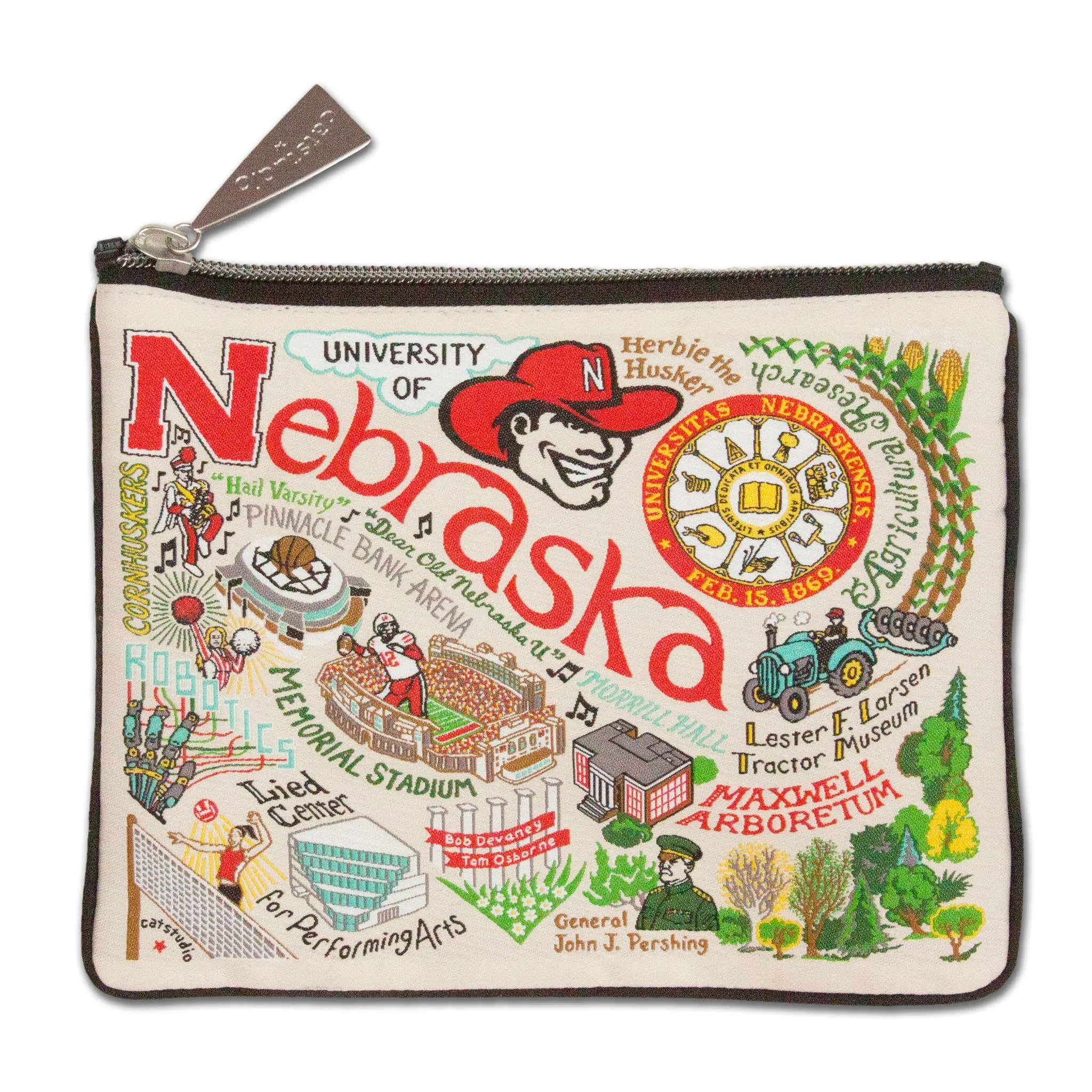 Nebraska, University of Collegiate Zip Pouch