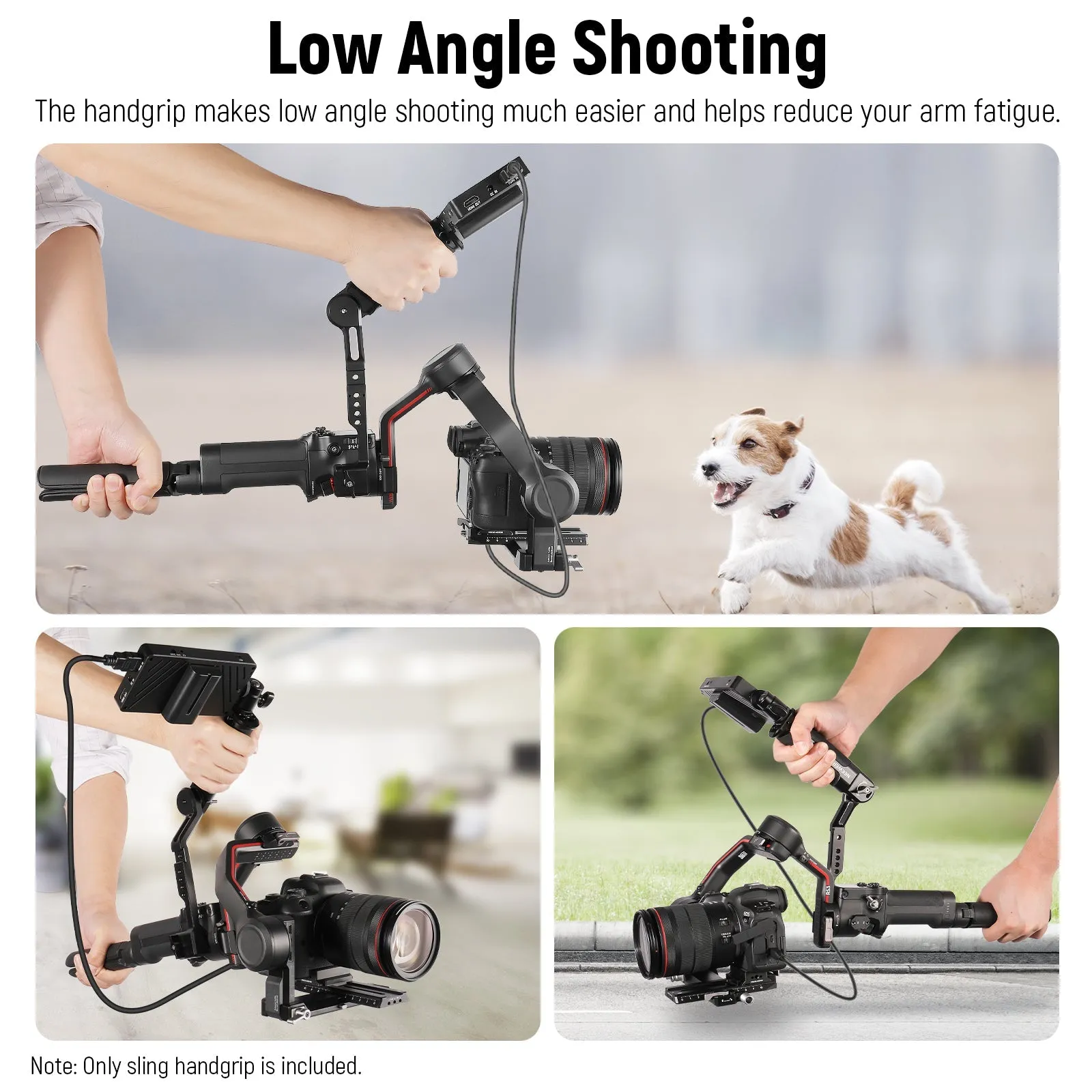 NEEWER Gimbal Sling Handgrip For DJI RS 2 RSC 2 RS 3 RS 3 Pro RS 3 Mini