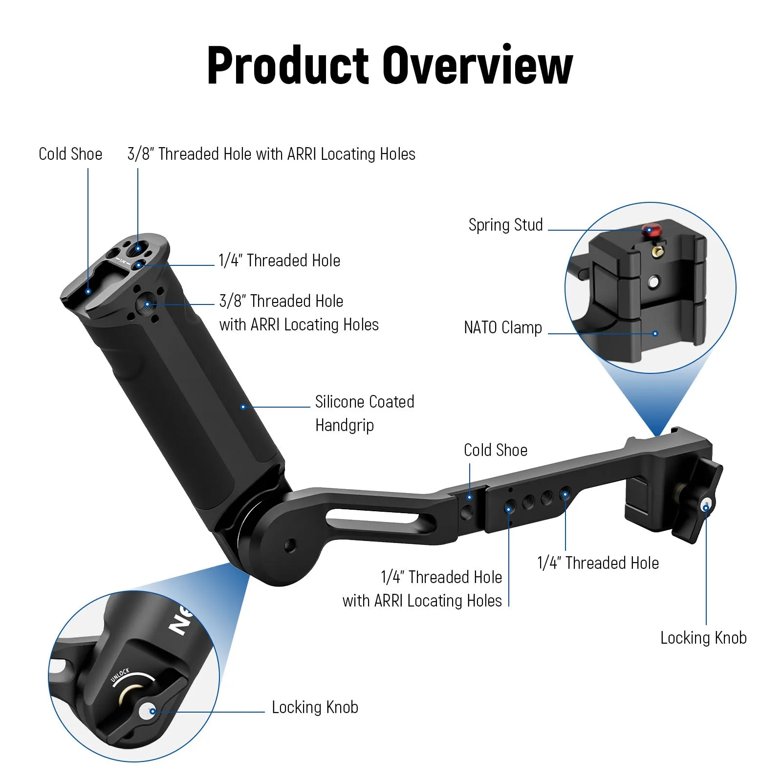 NEEWER Gimbal Sling Handgrip For DJI RS 2 RSC 2 RS 3 RS 3 Pro RS 3 Mini