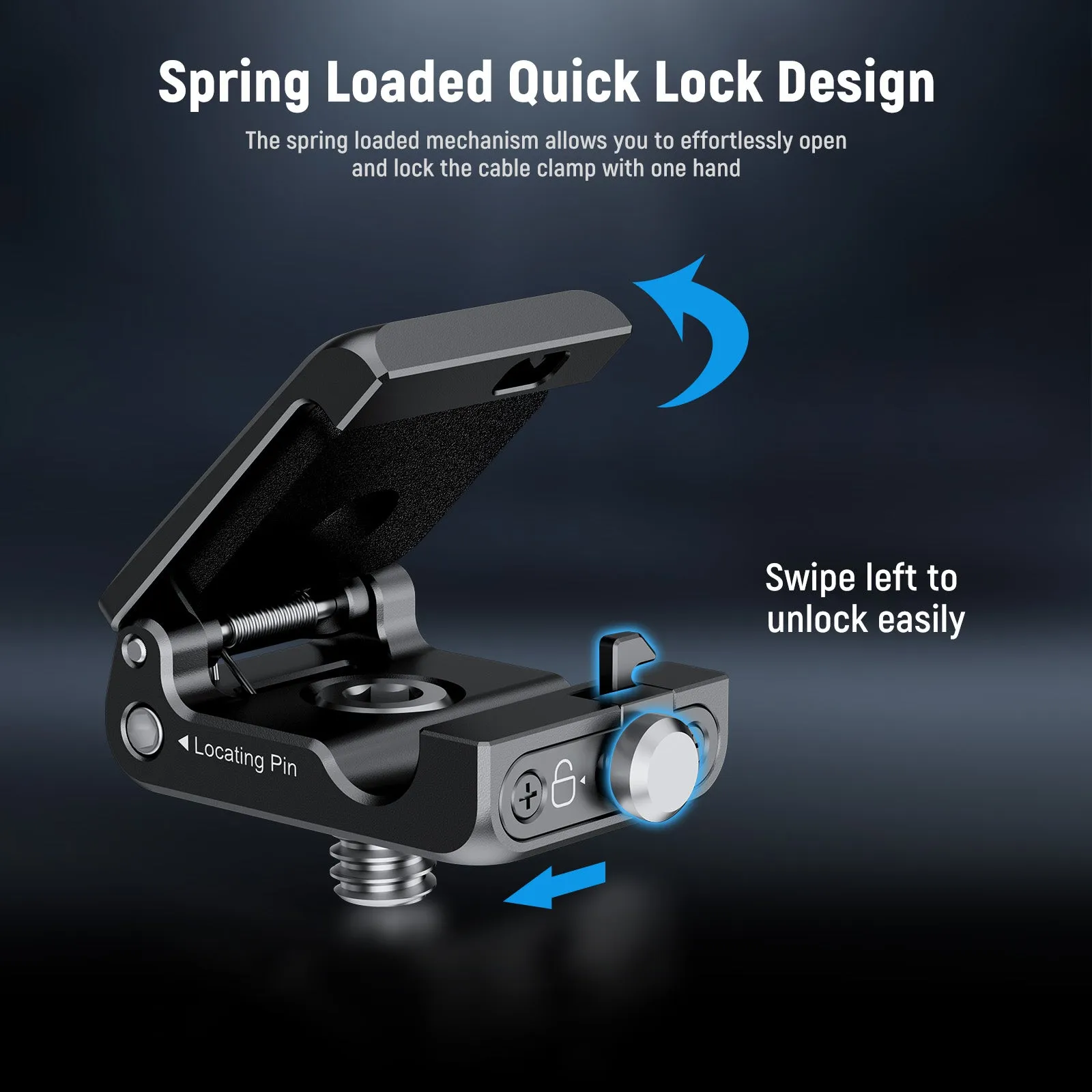 NEEWER UA073 Spring Loaded Cable Clamp