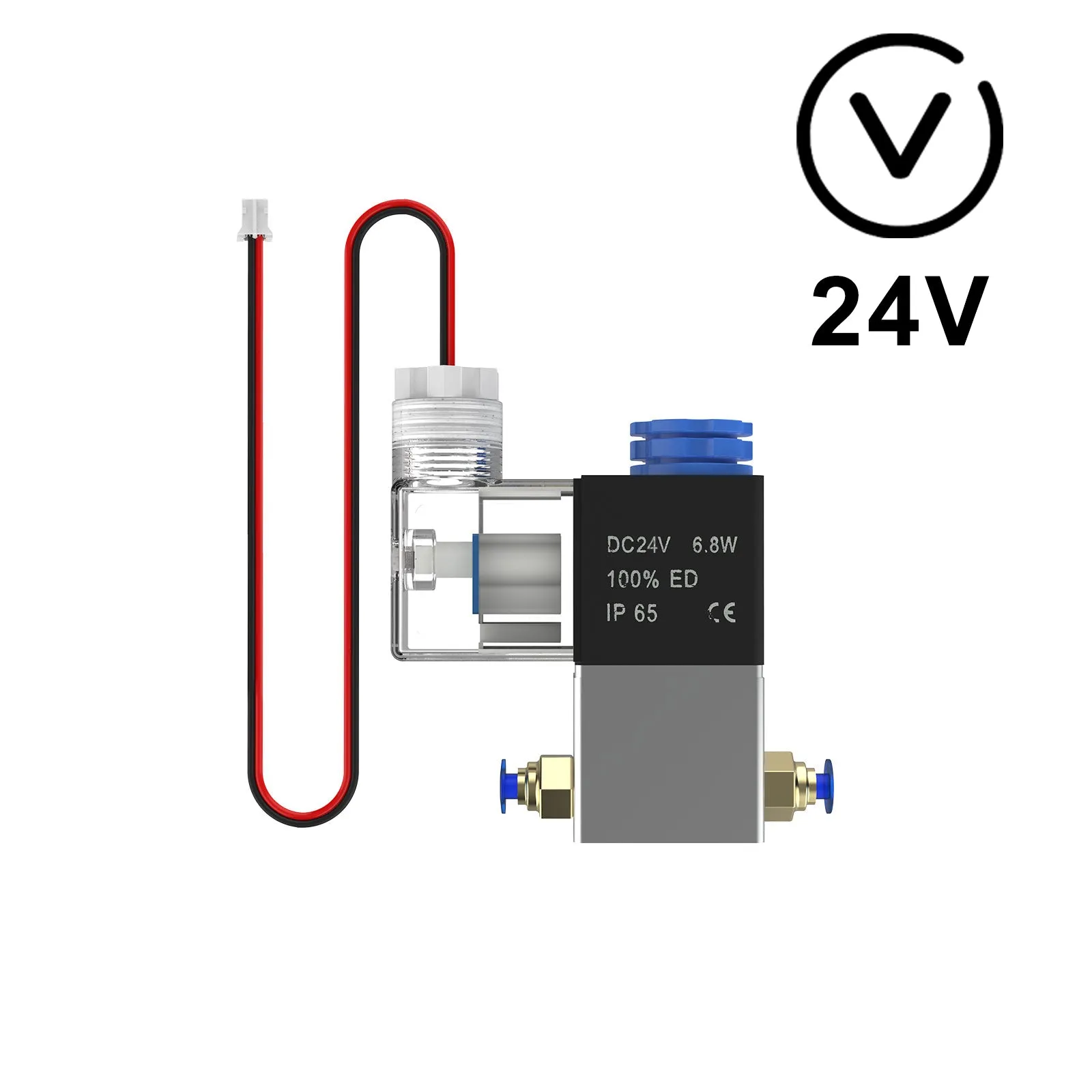 NEJE AF3 24V Auto Control Electromagnetic Valve Air Assist Kit for NEJE Max 4 E80 and NEJE 3 Max V2 E80 Laser Engraver- M8 Control