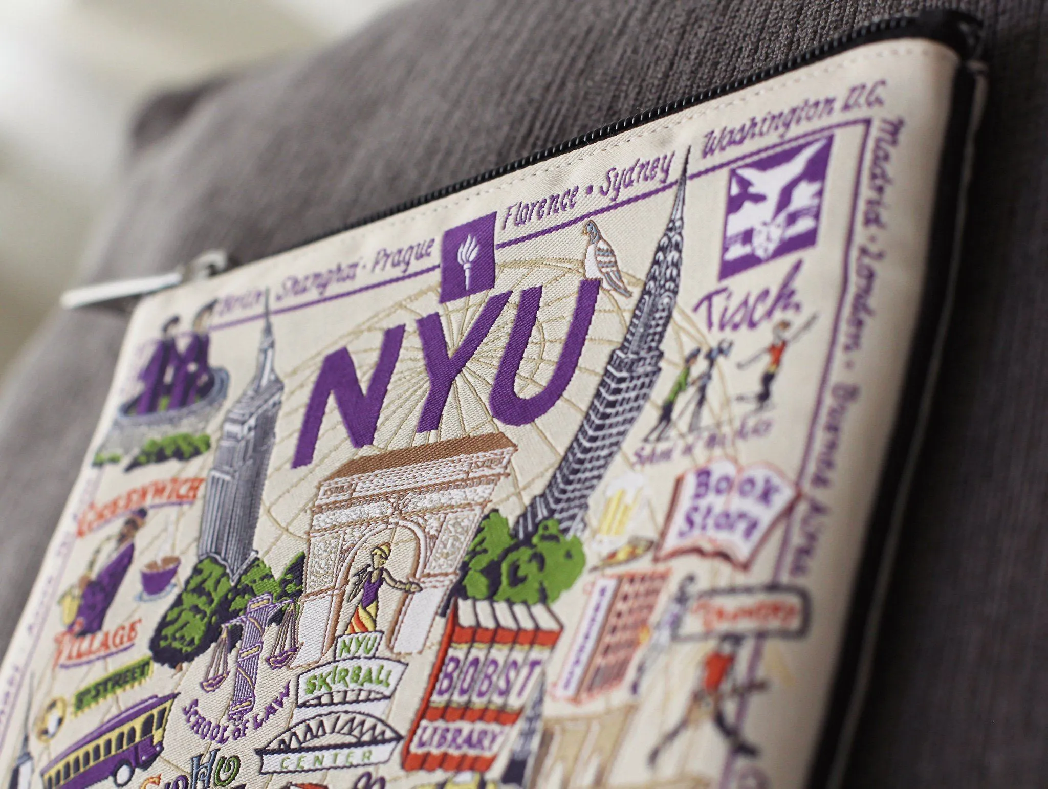 New York University (NYU) Collegiate Zip Pouch