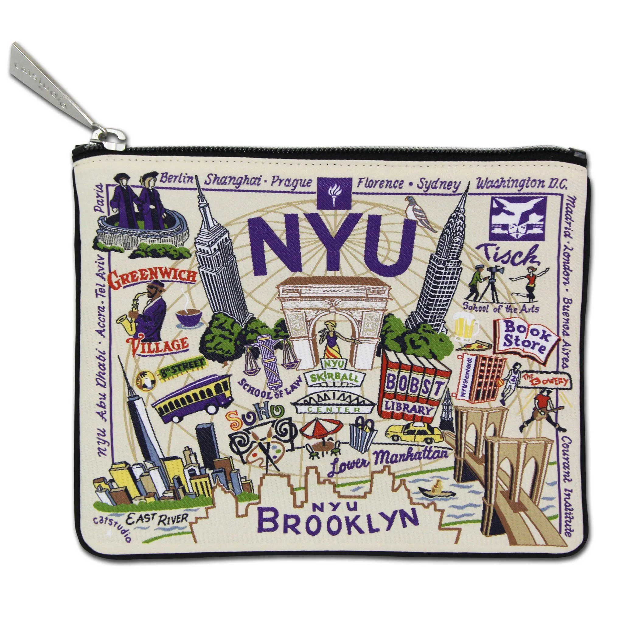 New York University (NYU) Collegiate Zip Pouch