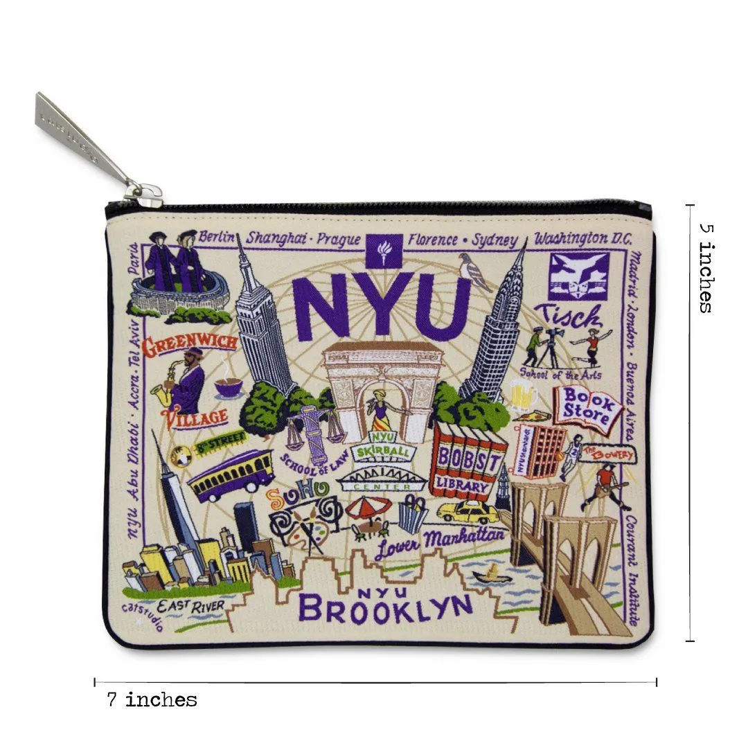 New York University (NYU) Collegiate Zip Pouch