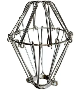 Nickel Small Wire Lamp Guard - Cage